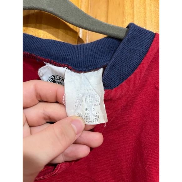 Vintage Disney Mickey & Co Embroidered Pluto Mickey Outdoors Henley Long Sleeve - Picture 4 of 6